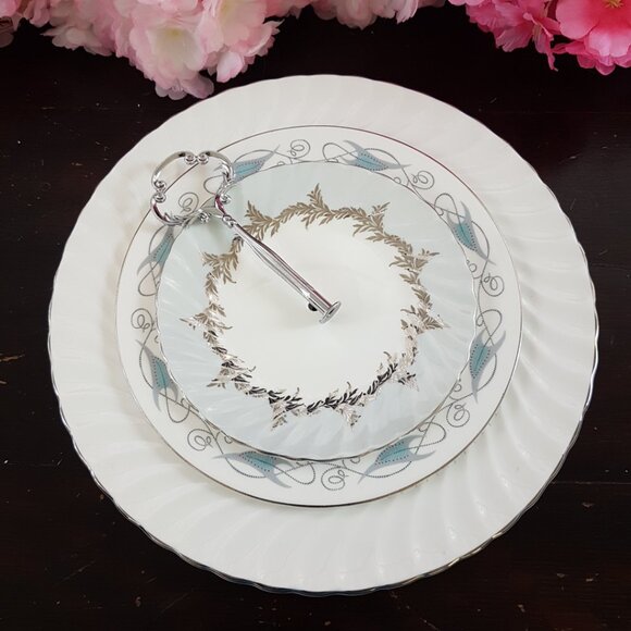 Handmade 3 Tier Wedding Cake Stand Dessert Sandwich Tea Party Serving Tray - Picture 3 of 12